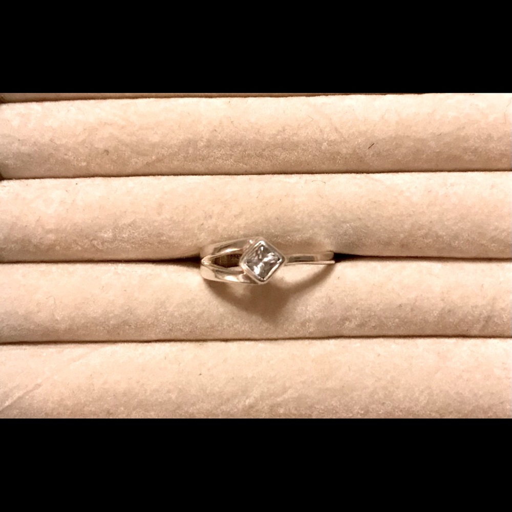 Sterling silver CZ ring